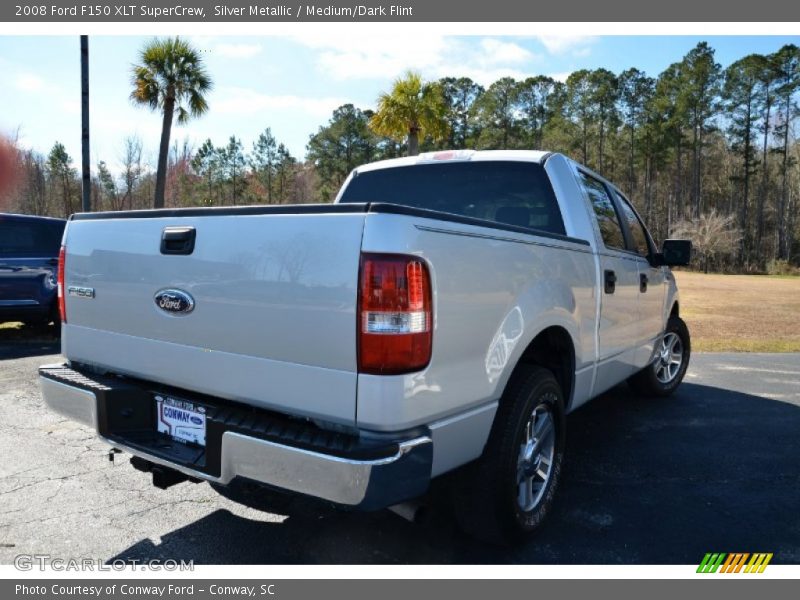 Silver Metallic / Medium/Dark Flint 2008 Ford F150 XLT SuperCrew