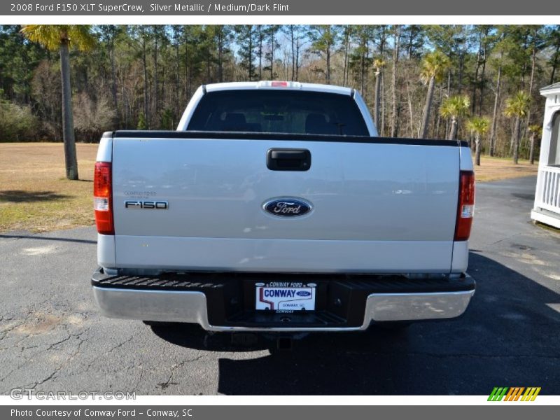 Silver Metallic / Medium/Dark Flint 2008 Ford F150 XLT SuperCrew