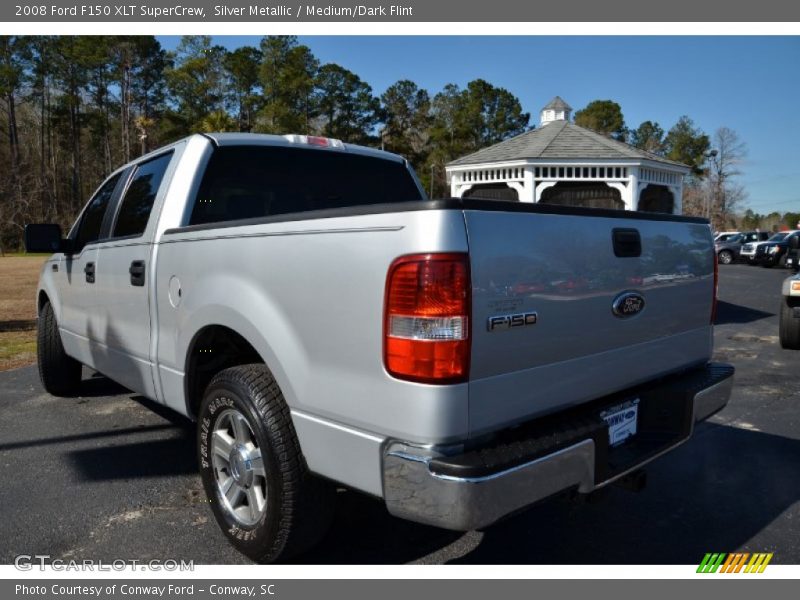Silver Metallic / Medium/Dark Flint 2008 Ford F150 XLT SuperCrew