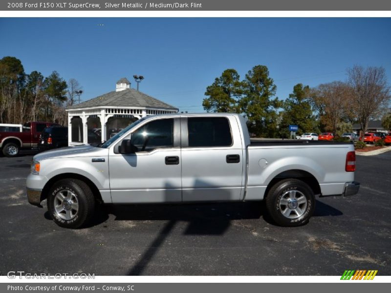 Silver Metallic / Medium/Dark Flint 2008 Ford F150 XLT SuperCrew