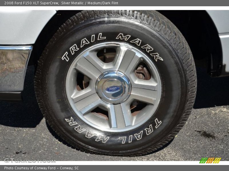 Silver Metallic / Medium/Dark Flint 2008 Ford F150 XLT SuperCrew