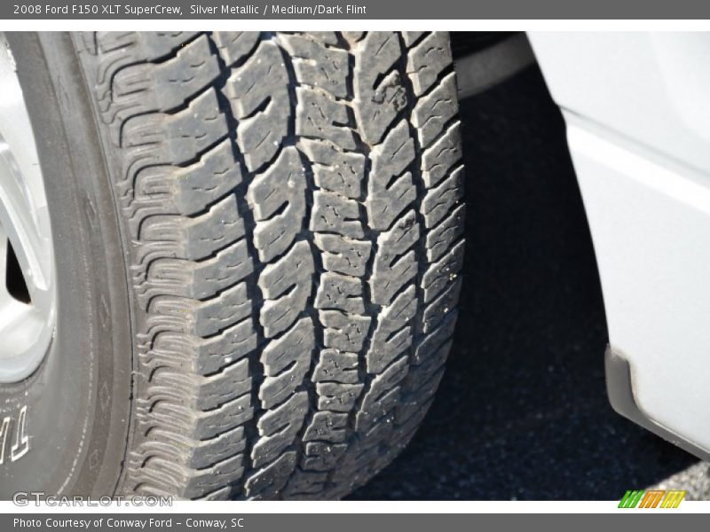 Silver Metallic / Medium/Dark Flint 2008 Ford F150 XLT SuperCrew