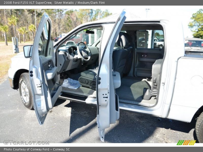 Silver Metallic / Medium/Dark Flint 2008 Ford F150 XLT SuperCrew