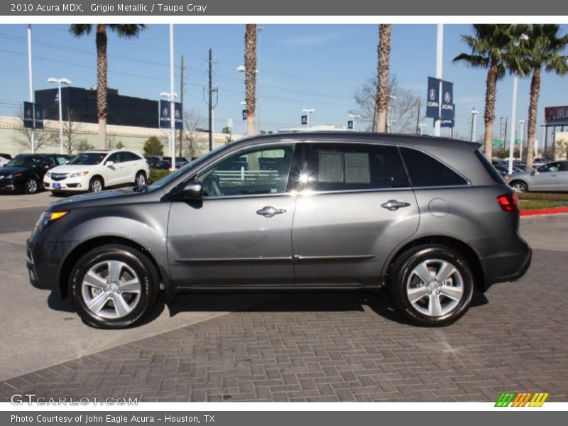 Grigio Metallic / Taupe Gray 2010 Acura MDX