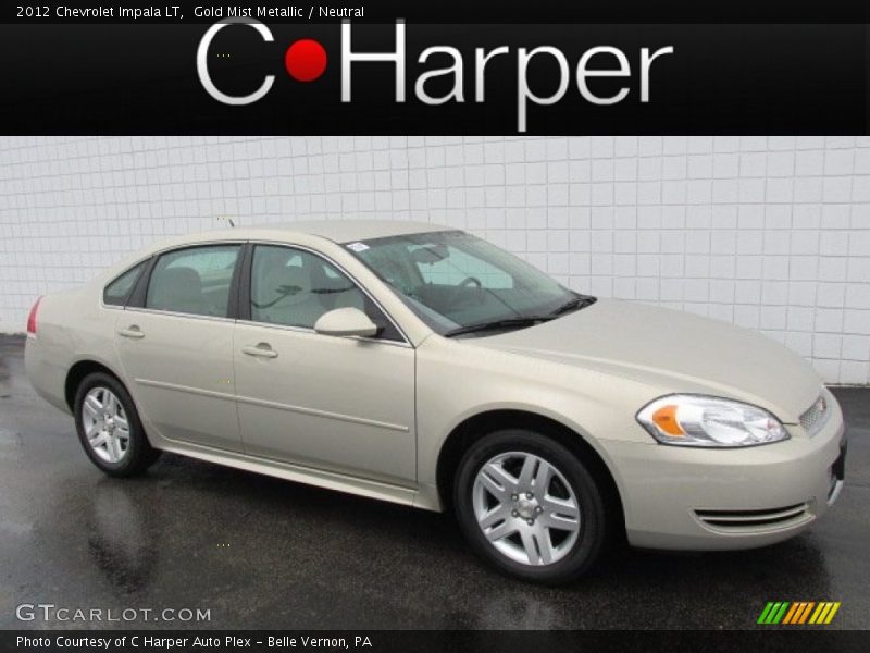 Gold Mist Metallic / Neutral 2012 Chevrolet Impala LT