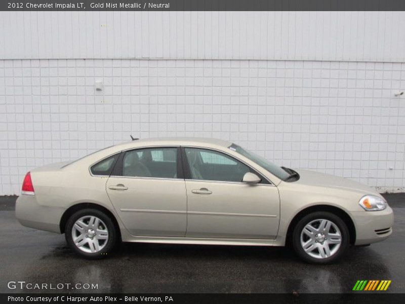 Gold Mist Metallic / Neutral 2012 Chevrolet Impala LT