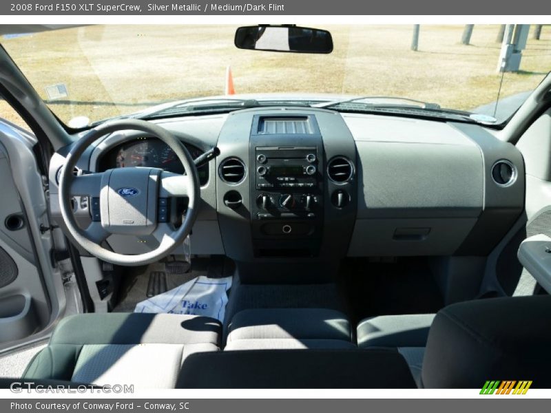 Silver Metallic / Medium/Dark Flint 2008 Ford F150 XLT SuperCrew