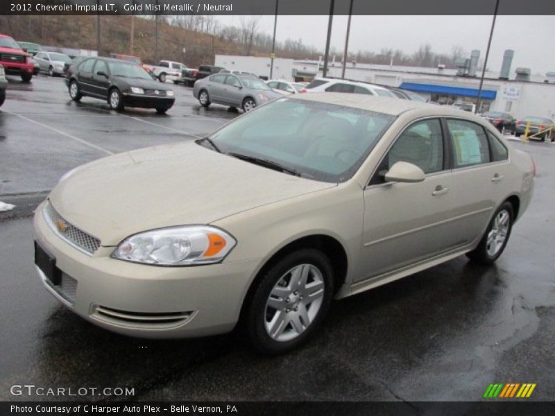 Gold Mist Metallic / Neutral 2012 Chevrolet Impala LT