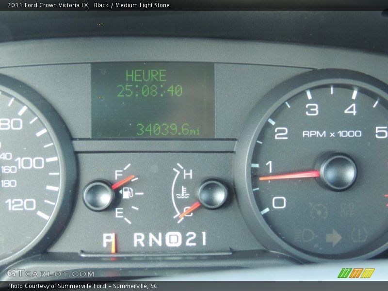 Black / Medium Light Stone 2011 Ford Crown Victoria LX