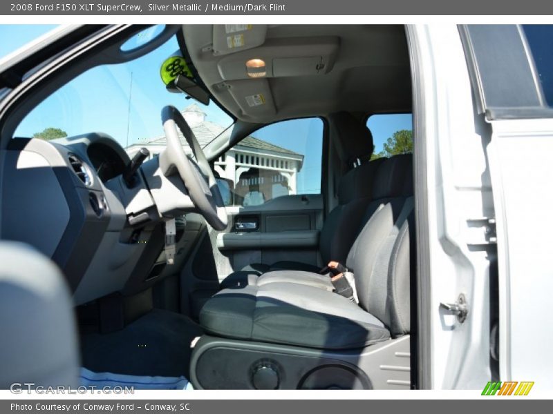 Silver Metallic / Medium/Dark Flint 2008 Ford F150 XLT SuperCrew
