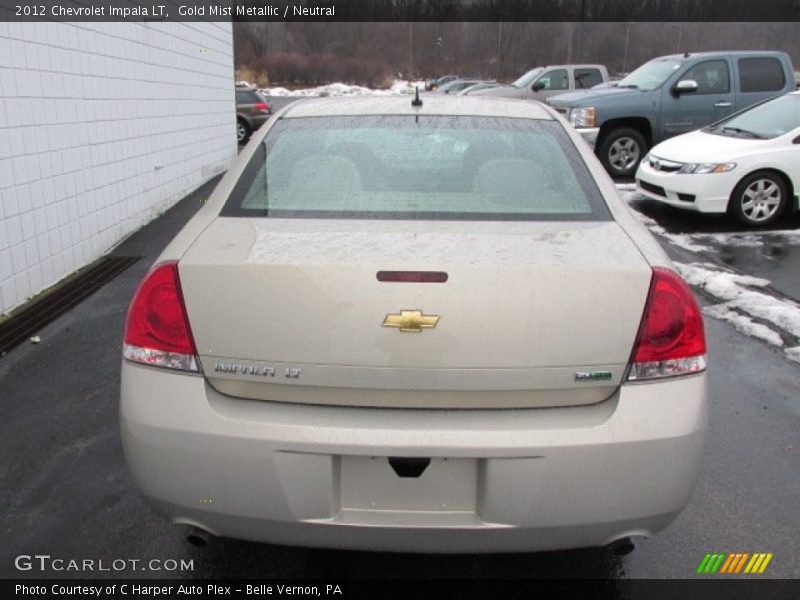 Gold Mist Metallic / Neutral 2012 Chevrolet Impala LT