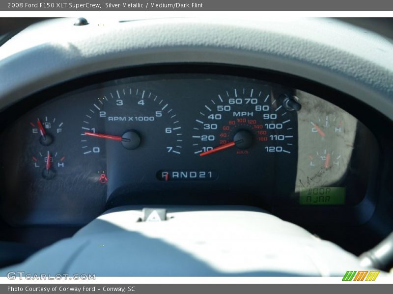 Silver Metallic / Medium/Dark Flint 2008 Ford F150 XLT SuperCrew
