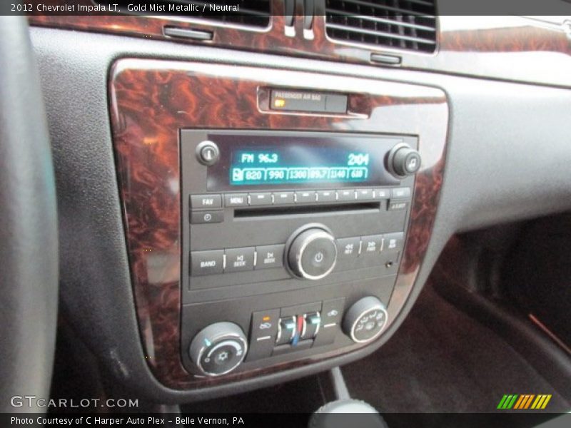 Gold Mist Metallic / Neutral 2012 Chevrolet Impala LT