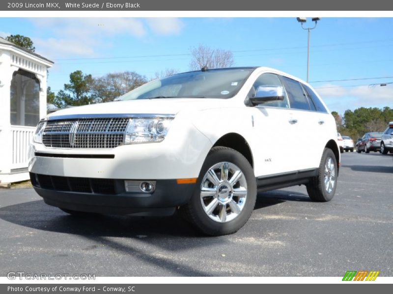 White Suede / Ebony Black 2009 Lincoln MKX