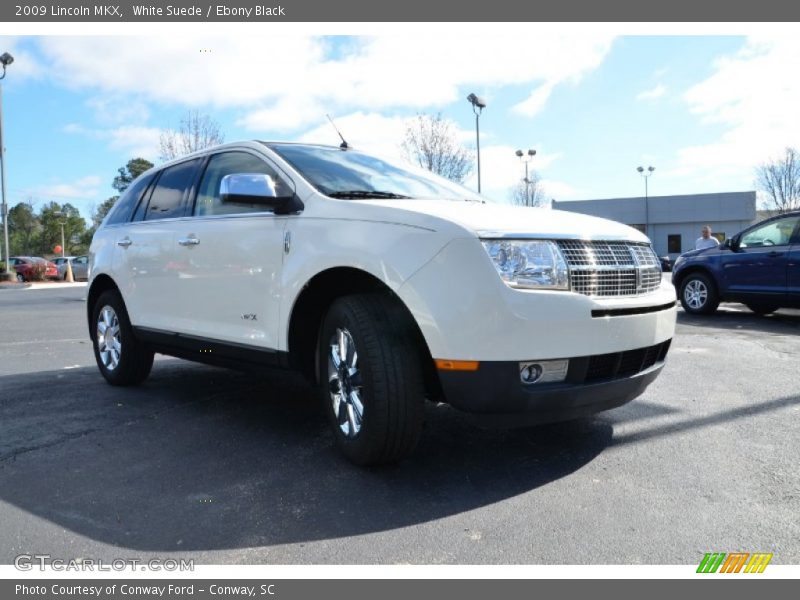 White Suede / Ebony Black 2009 Lincoln MKX