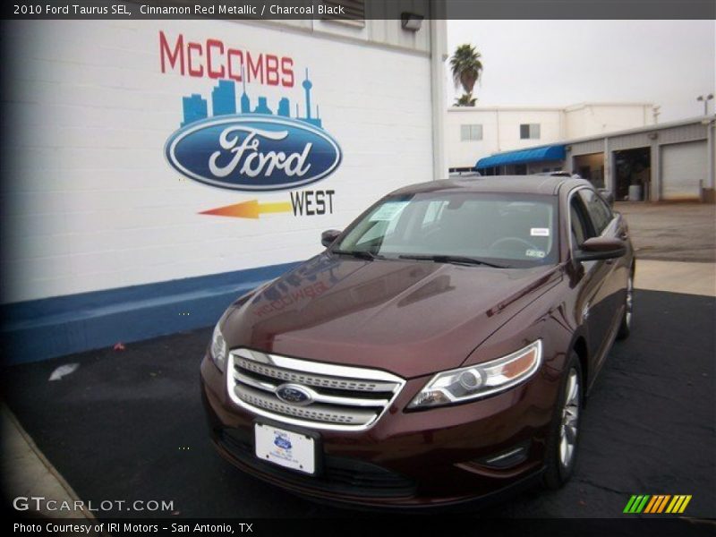Cinnamon Red Metallic / Charcoal Black 2010 Ford Taurus SEL