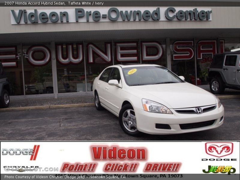 Taffeta White / Ivory 2007 Honda Accord Hybrid Sedan