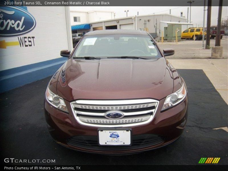 Cinnamon Red Metallic / Charcoal Black 2010 Ford Taurus SEL