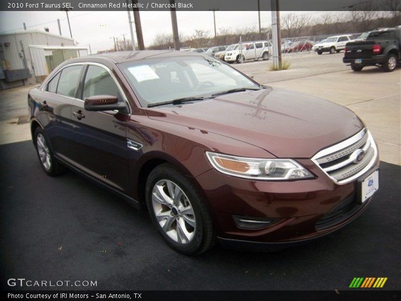 Cinnamon Red Metallic / Charcoal Black 2010 Ford Taurus SEL