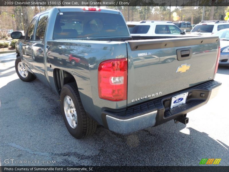 Blue Granite Metallic / Ebony 2009 Chevrolet Silverado 1500 LS Crew Cab