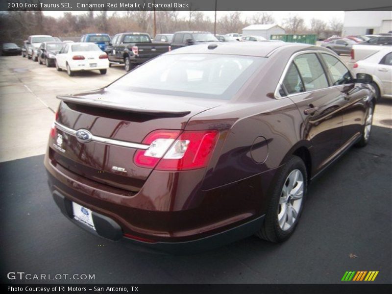 Cinnamon Red Metallic / Charcoal Black 2010 Ford Taurus SEL