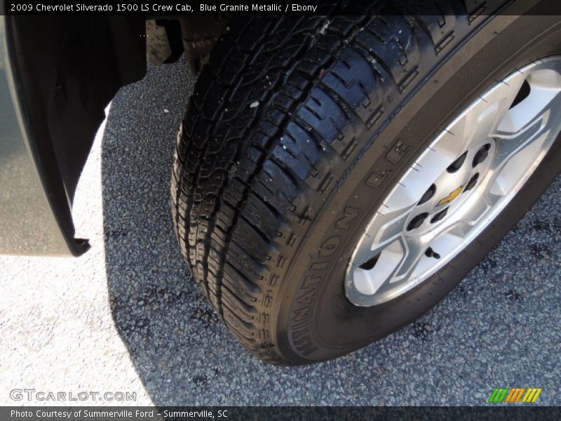 Blue Granite Metallic / Ebony 2009 Chevrolet Silverado 1500 LS Crew Cab