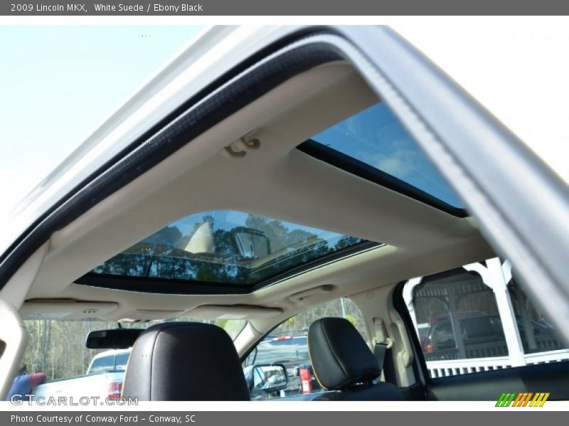 White Suede / Ebony Black 2009 Lincoln MKX