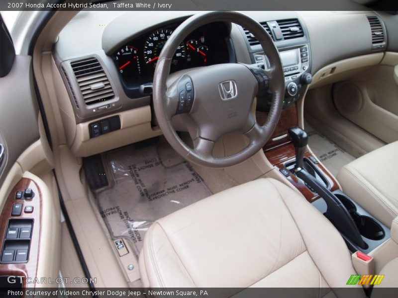 Ivory Interior - 2007 Accord Hybrid Sedan 