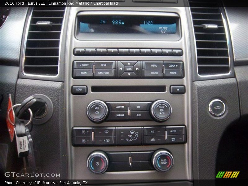 Cinnamon Red Metallic / Charcoal Black 2010 Ford Taurus SEL