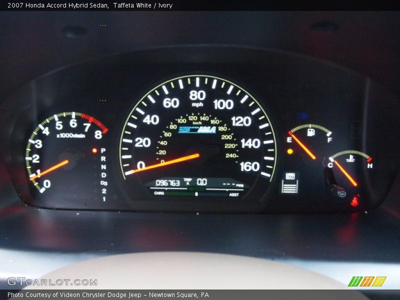  2007 Accord Hybrid Sedan Hybrid Sedan Gauges