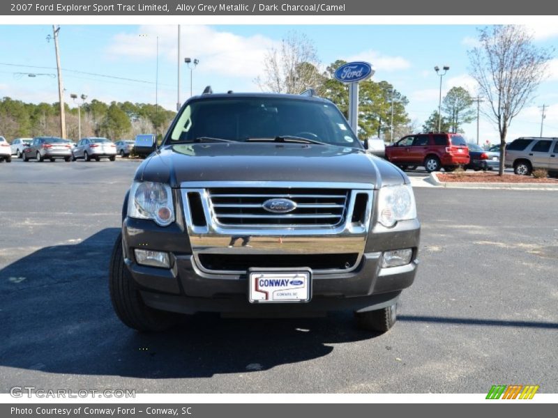 Alloy Grey Metallic / Dark Charcoal/Camel 2007 Ford Explorer Sport Trac Limited