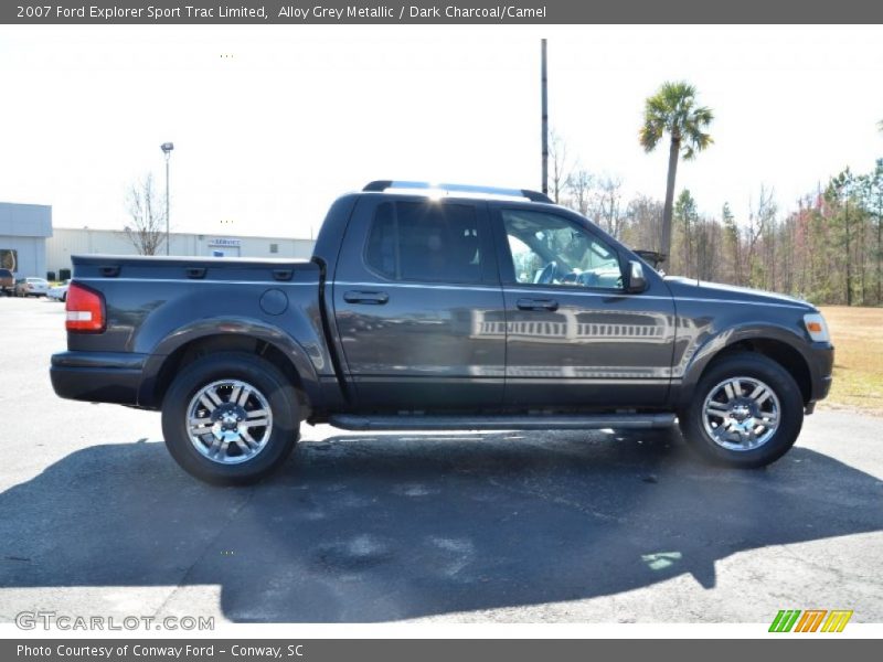 Alloy Grey Metallic / Dark Charcoal/Camel 2007 Ford Explorer Sport Trac Limited