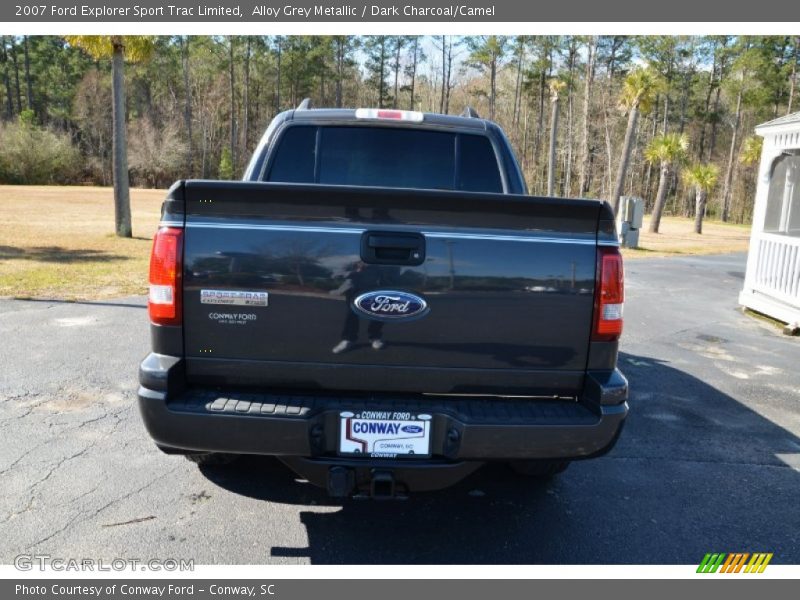 Alloy Grey Metallic / Dark Charcoal/Camel 2007 Ford Explorer Sport Trac Limited
