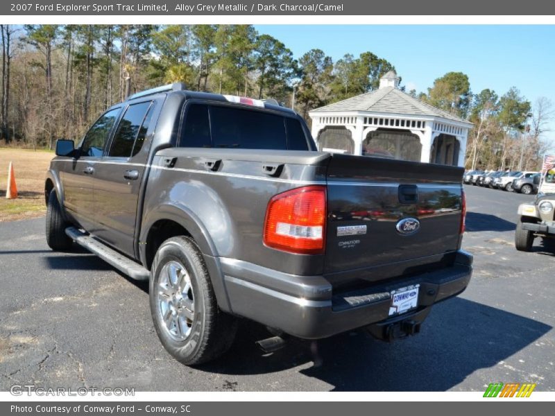 Alloy Grey Metallic / Dark Charcoal/Camel 2007 Ford Explorer Sport Trac Limited