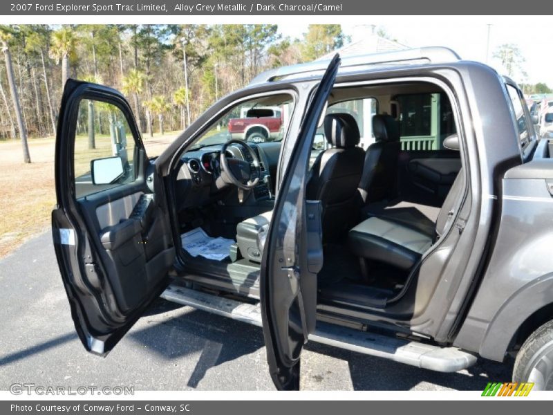 Alloy Grey Metallic / Dark Charcoal/Camel 2007 Ford Explorer Sport Trac Limited