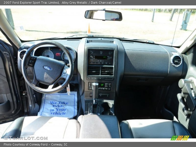 Alloy Grey Metallic / Dark Charcoal/Camel 2007 Ford Explorer Sport Trac Limited