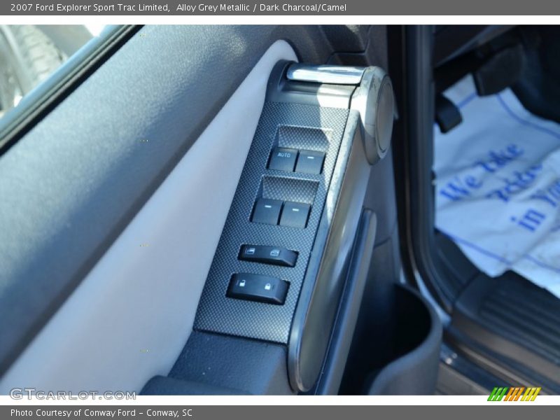 Alloy Grey Metallic / Dark Charcoal/Camel 2007 Ford Explorer Sport Trac Limited