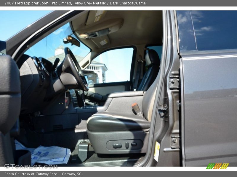 Alloy Grey Metallic / Dark Charcoal/Camel 2007 Ford Explorer Sport Trac Limited