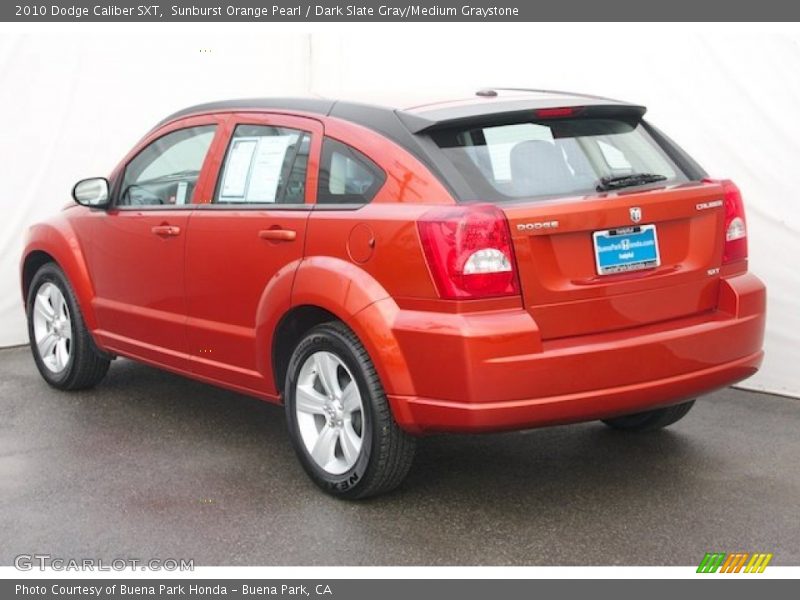 Sunburst Orange Pearl / Dark Slate Gray/Medium Graystone 2010 Dodge Caliber SXT