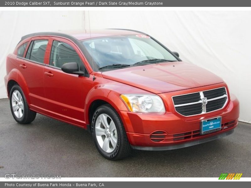 Sunburst Orange Pearl / Dark Slate Gray/Medium Graystone 2010 Dodge Caliber SXT