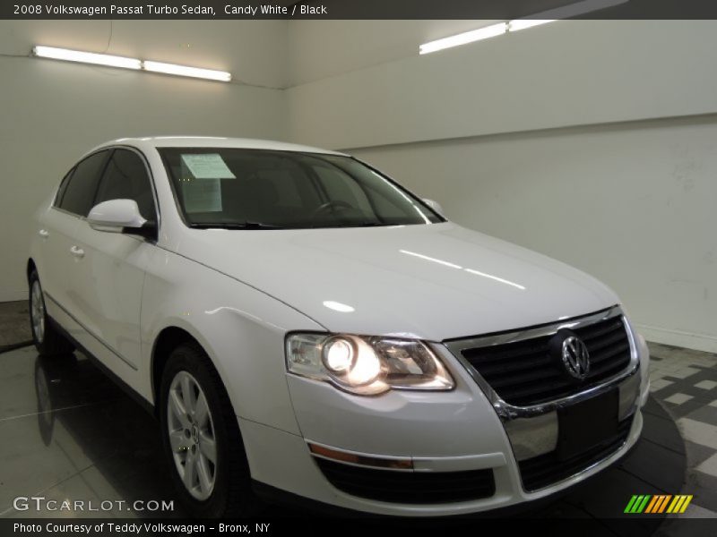Candy White / Black 2008 Volkswagen Passat Turbo Sedan