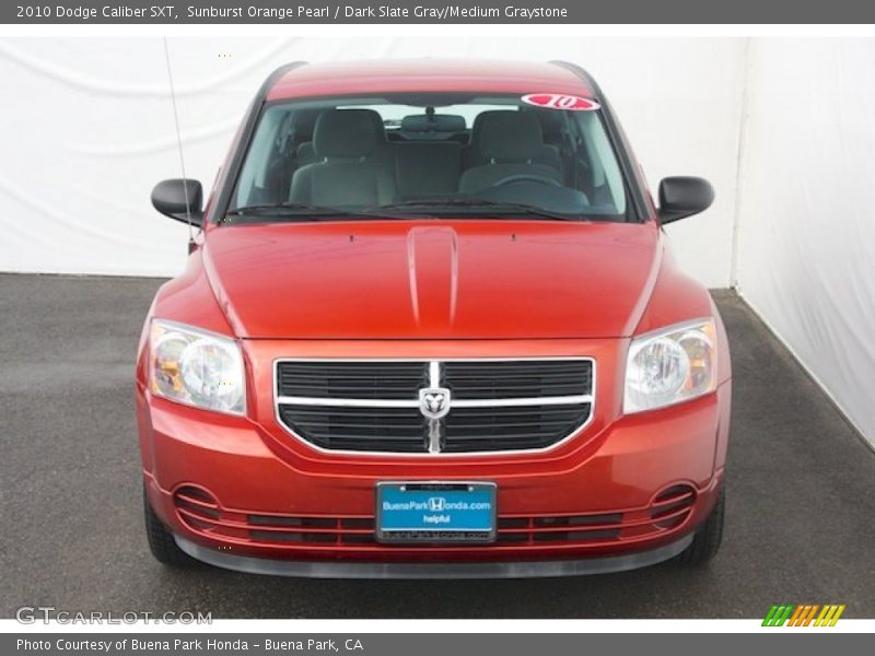 Sunburst Orange Pearl / Dark Slate Gray/Medium Graystone 2010 Dodge Caliber SXT
