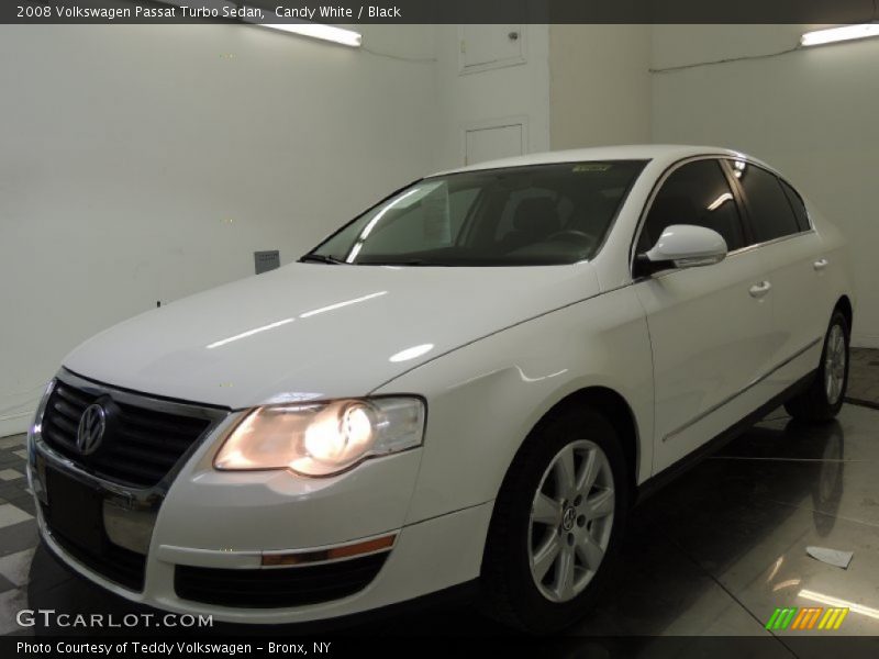 Candy White / Black 2008 Volkswagen Passat Turbo Sedan