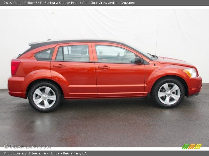 Sunburst Orange Pearl / Dark Slate Gray/Medium Graystone 2010 Dodge Caliber SXT