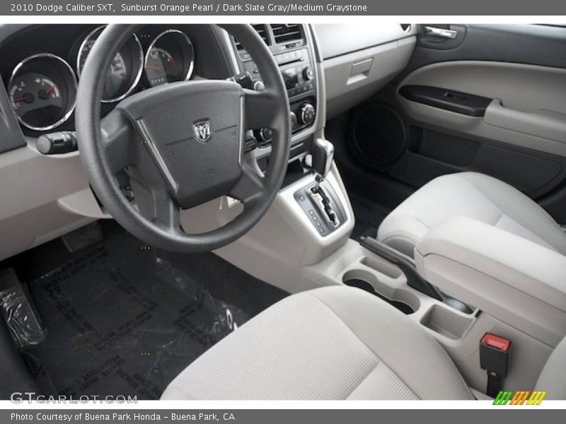 Sunburst Orange Pearl / Dark Slate Gray/Medium Graystone 2010 Dodge Caliber SXT