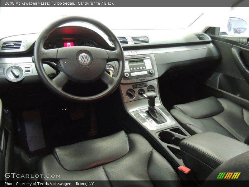 Candy White / Black 2008 Volkswagen Passat Turbo Sedan