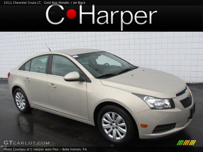 Gold Mist Metallic / Jet Black 2011 Chevrolet Cruze LT