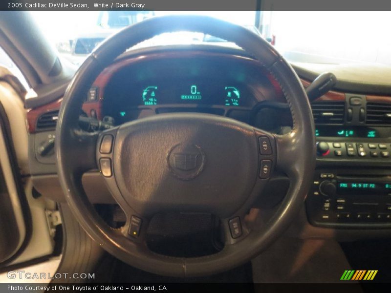 White / Dark Gray 2005 Cadillac DeVille Sedan