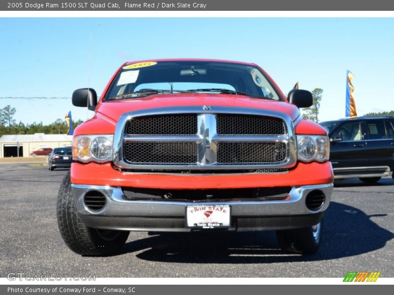 Flame Red / Dark Slate Gray 2005 Dodge Ram 1500 SLT Quad Cab