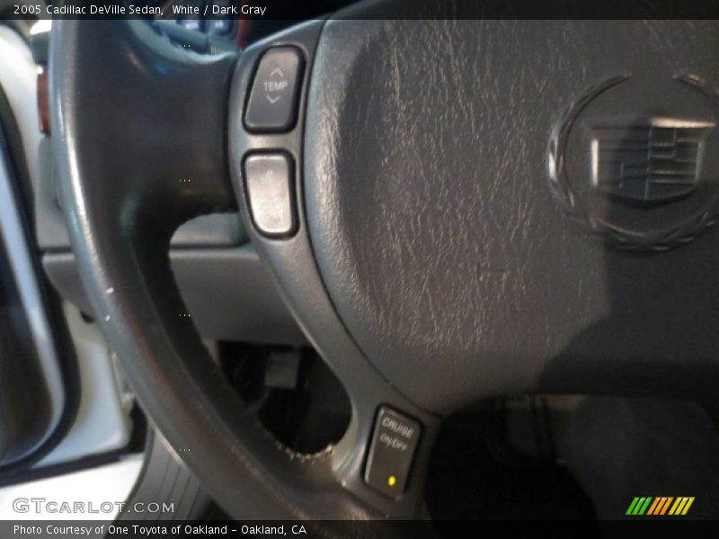 White / Dark Gray 2005 Cadillac DeVille Sedan